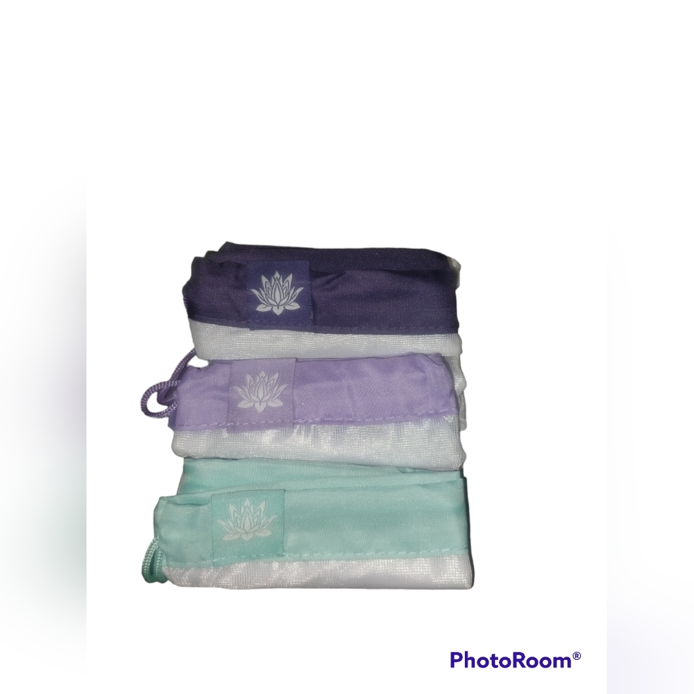 Lotus Reusable Produce Grocery Bags Premium Mesh - Set of 3 Eco Friendly NWOT